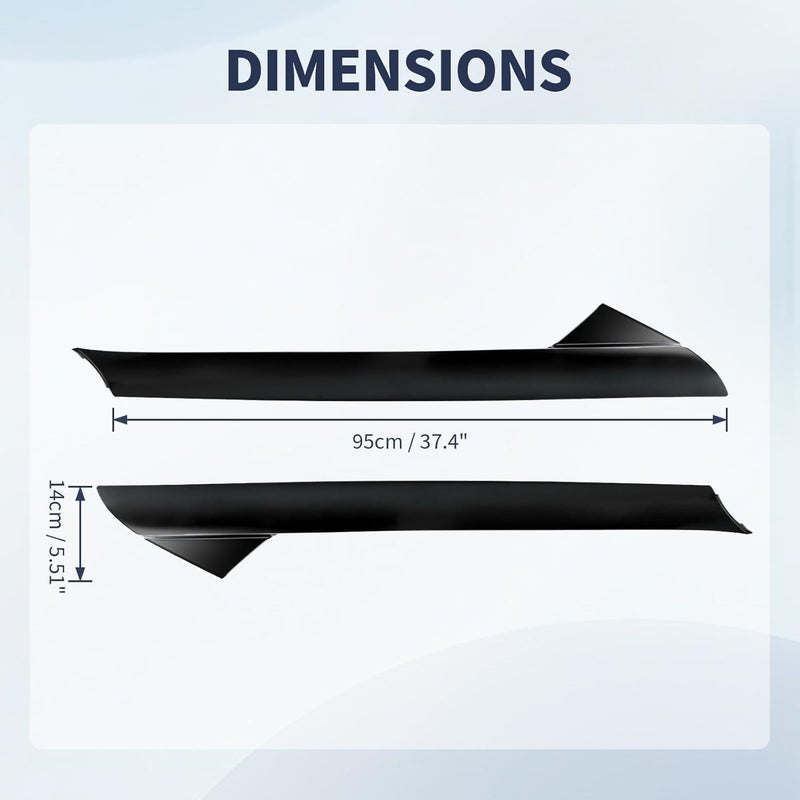 AIKEPT Windshield A-Pillar Trim Molding Outer Set, Compatible with Ford Explorer 2011-2019, Left Driver & Right Passenger Side Gloss Black Panel, Replaces 926-450, 926-451, BB5Z7803144AA - Image 4
